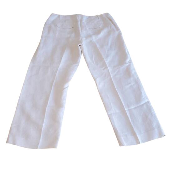 Jones Wear linen blend wide‎ leg cropped pants Size 12 - Picture 5 of 8